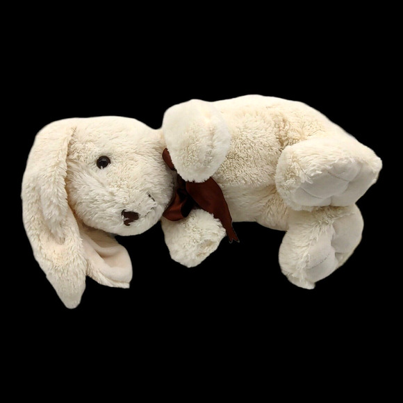 Easter Bunny Rabbit Cream Soft Stuffed 20" Toy w/Ribbon Plush MTY International - Picture 6 of 9